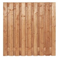 Tuinscherm Coloured Wood fijnbezaagd 19-planks 180x180 cm
