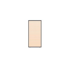 Horizontaal shutter paneel aluminium hout look 95x235 cm