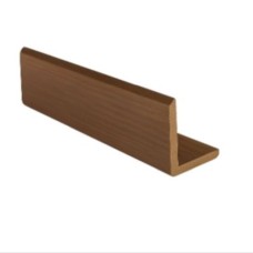 Carpgarant Composiet L-profiel 5,0x5,0x390 cm Dark teak