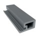 Carpgarant Composiet startprofiel cladding grey 2,6x5,0x390 cm