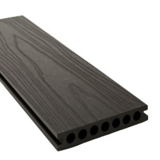 Vlonderplank composiet semi-massief houtstructuur walnut 2,2x13,8 cm