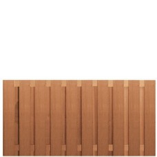 Tuinscherm hardhout 21-planks 90x180 cm