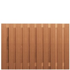 Tuinscherm hardhout 21-planks 130x180 cm