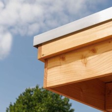 Aluminium daktrimset zilver overkapping 400x1180 cm