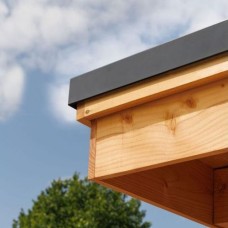 Aluminium daktrimset zwart overkapping 300x1180 cm