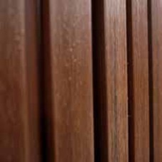 Overkappingswand composiet triple dark teak verticaal 300 cm