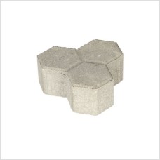 T-3 steen 10 cm grijs met deklaag