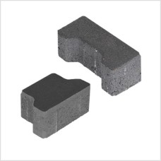 H-profielsteen 10 cm zwart passtuk met deklaag H-profielsteen 10 cm zwart passtuk met deklaag