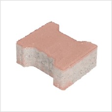 H-profielsteen 10 cm rood met deklaag