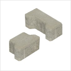 H-profielsteen 8 cm grijs passtuk met deklaag