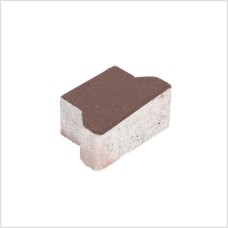 H-profielsteen 8 cm heidepaars half met deklaag H-profielsteen 8 cm heidepaars half met deklaag