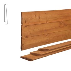 Zweeds rabat vuren bruin geïmpregneerd 1,0-2,2x14,5 cm