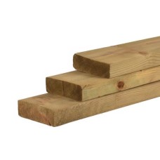 Regel vuren groen geïmpregneerd 7x17 cm