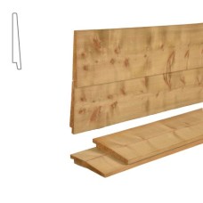 Channelsiding vuren groen geïmpregneerd 1,9x14,5 cm