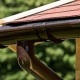 Dakgootset PVC bruin