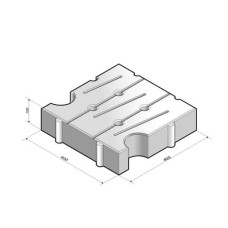 Dynaflex WaterWijs 40x40x10 cm reflex white