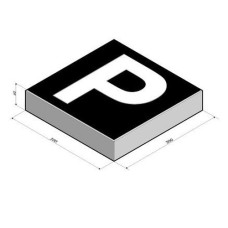 Verkeerstegel 30x30x6 cm met opdruk P