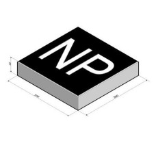 Verkeerstegel 30x30x6 cm met opdruk NP