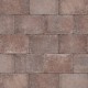 Trommel opritsteen 20x30x6 cm Antica rood bruin