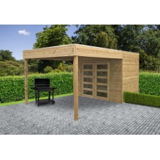 Blokhut Solid Potenza 299+199x287 cm Blokhut Solid Potenza 299+199x287 cm