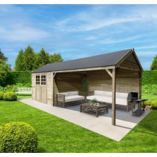 Blokhut Solid Cambrai 296+396x296 cm geïmpregneerd