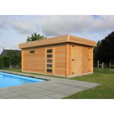 Garage Solid Modern 358 x 538 cm houten deur