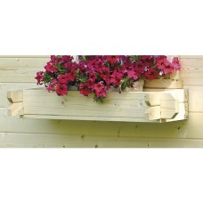 Solid blokhut bloembak