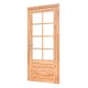 Douglas enkele glasdeur dubbel glas RVS beslag 100x205 cm rechtsdraaiend