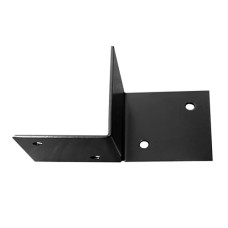 Pergola muurelement voor 12x12 cm balken links zwart gepoedercoat incl. bevestigingsset Pergola muurelement voor 12x12 cm balken links zwart gepoedercoat incl. bevestigingsset