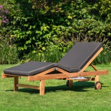 Teak sunlounger Wembley 200x65x35 cm