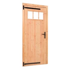 Douglas enkele klampdeur zwart beslag 100x205 cm linksdraaiend