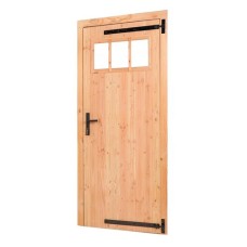 Douglas enkele klampdeur zwart beslag 100x205 cm rechtsdraaiend