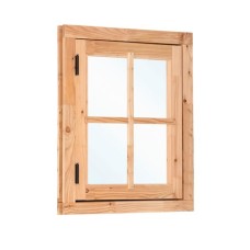 Douglas draairaam dubbel glas zwart beslag 90x105 cm linksdraaiend