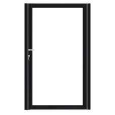 PuraFence Deluxe deurframe enkel staal 125x180 cm 21 mm profiel