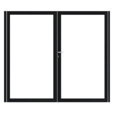 PuraFence Deluxe deurframe dubbel staal 300x180 cm 21 mm profiel