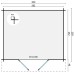 Blokhut Bjarni 300x250+40 cm