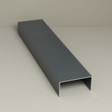 Glazen schuifwand zijgeleiding set 4-sporig antraciet +€ 110,95