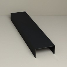 Glazen schuifwand zijgeleiding set 4-sporig zwart Glazen schuifwand zijgeleiding set 4-sporig zwart