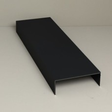 Glazen schuifwand zijgeleiding set 6-sporig zwart Glazen schuifwand zijgeleiding set 6-sporig zwart