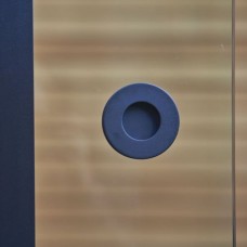 Glazen schuifwand deurgreep plakhandvat RVS zwart rond (set van 2) Glazen schuifwand deurgreep plakhandvat RVS zwart rond (set van 2)