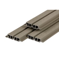 PuraTech composiet gevelbekleding 55 dubbel profiel light grey 3,3x17 cm