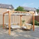 Red Class Wood pergola 324x324 cm