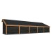 Overkapping Red Class Wood kapschuur Malmö type 4 1345x414 cm
