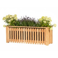 Lariks plantenbak verticale latten 130x43x53 cm Lariks plantenbak verticale latten 130x43x53 cm
