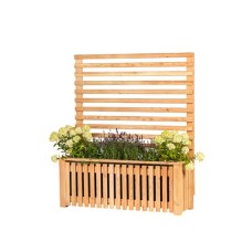 Lariks plantenbak trellis 130 cm