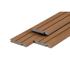 PuraDock composiet massief eindprofiel teak 2,2x14,6x290 cm