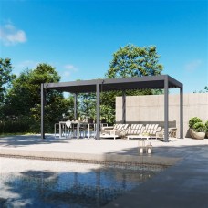 Advance line vrijstaande aluminium overkapping antraciet 300x600x255 cm