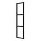 Steellook glaswand zwart B45xH212 cm