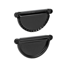 Gootsetonderdeel eindstuk zwart gecoat Gootsetonderdeel eindstuk zwart gecoat