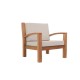 Tambora teak fauteuil 80x80x85 cm